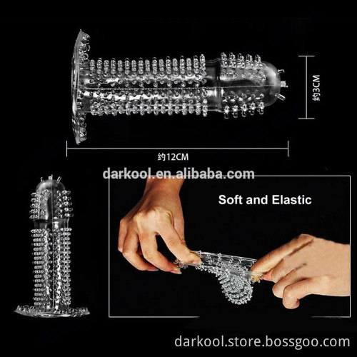 L003/Pleasure sex toy for men crystal cock ringl penis sleeve